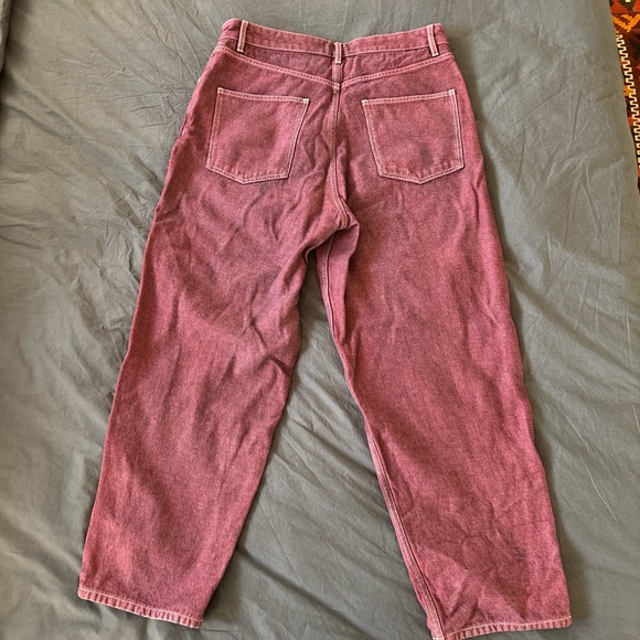 KOTN Burgundy Denim Jeans - Picture 3 of 3
